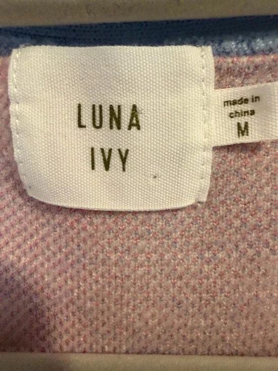 Luna Joy Blue Cake Print V-Neck Cardigan - Picture 2 of 6